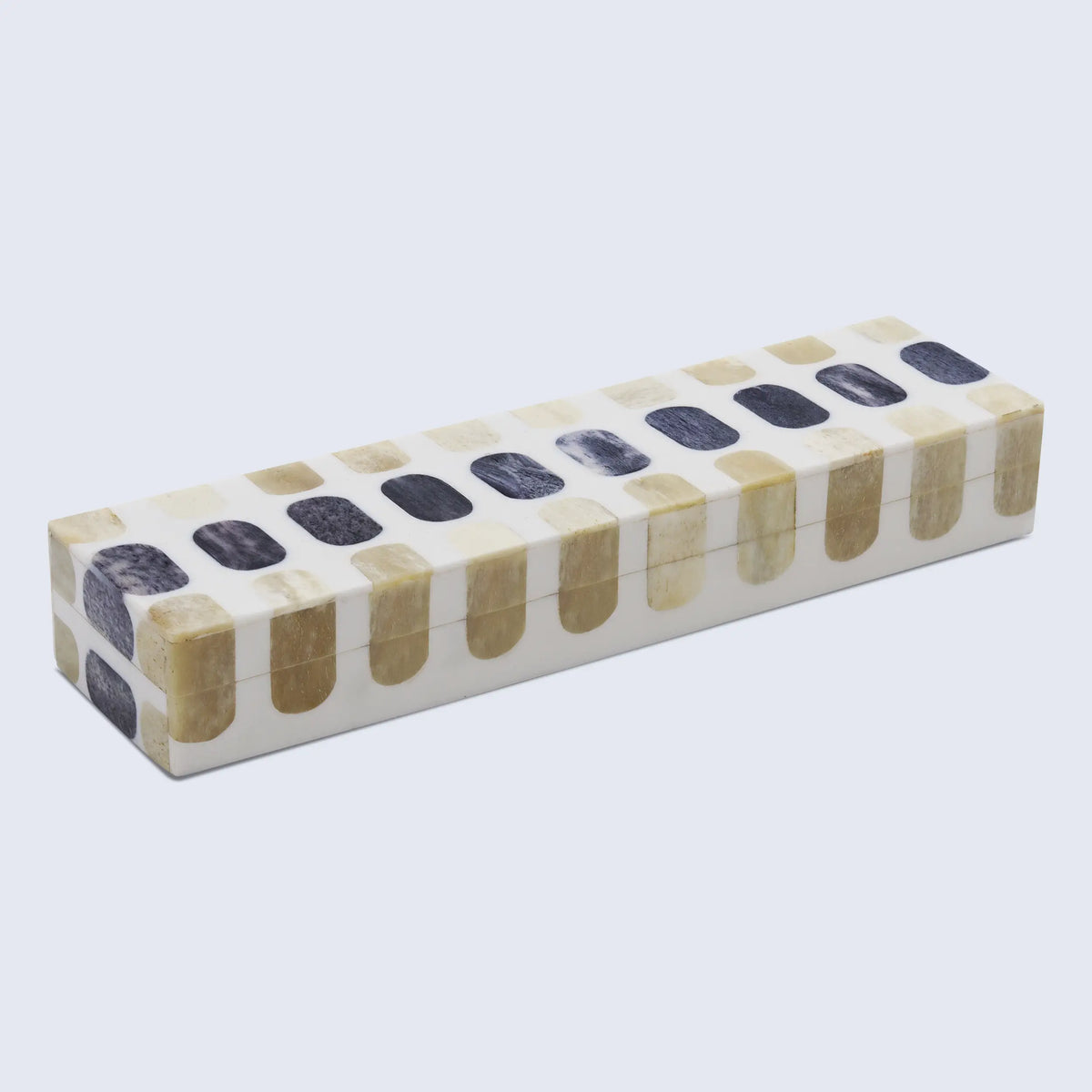 Patisserie Caramel Bone & Resin Inlay Storage Box | 7 Sizes