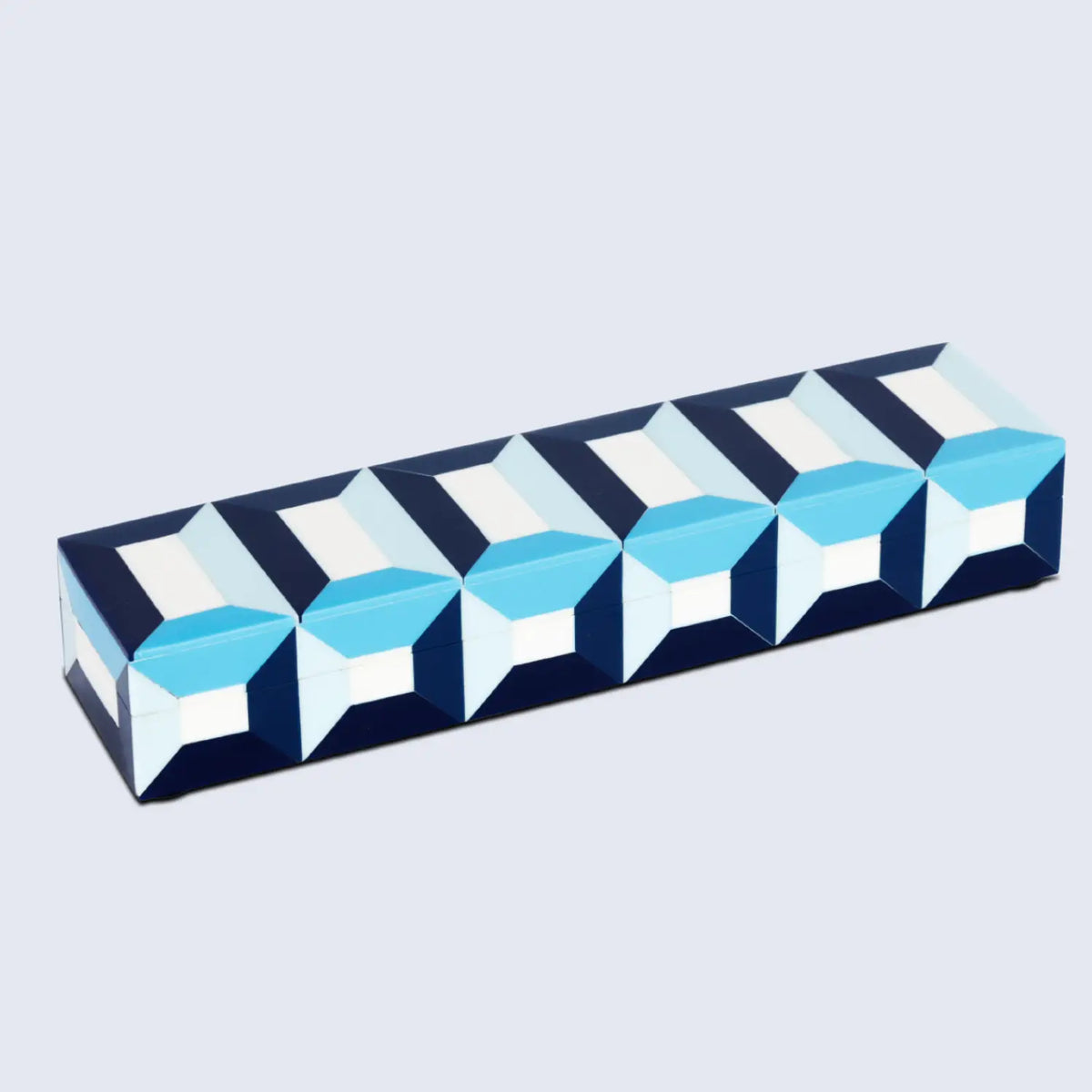 Patisserie Modern Blue Resin Inlay Storage Box | 7 Sizes