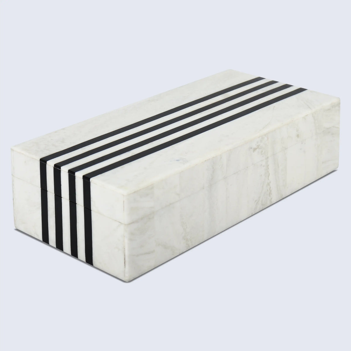 Mono Sprint Black & White Resin Inlay Storage Box | 7 Sizes