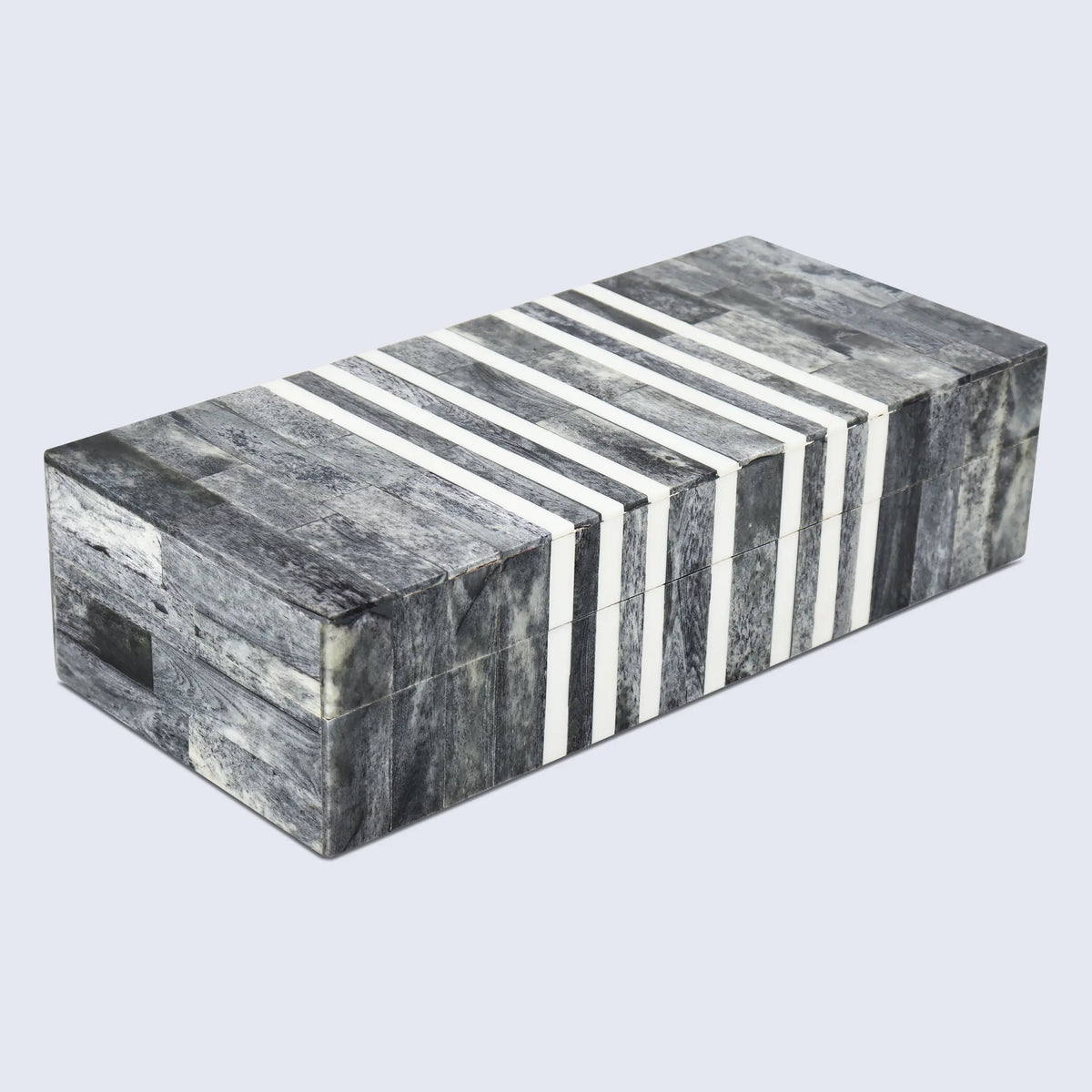 Patisserie Café Grey Bone & Resin Inlay Storage Box | 7 Sizes