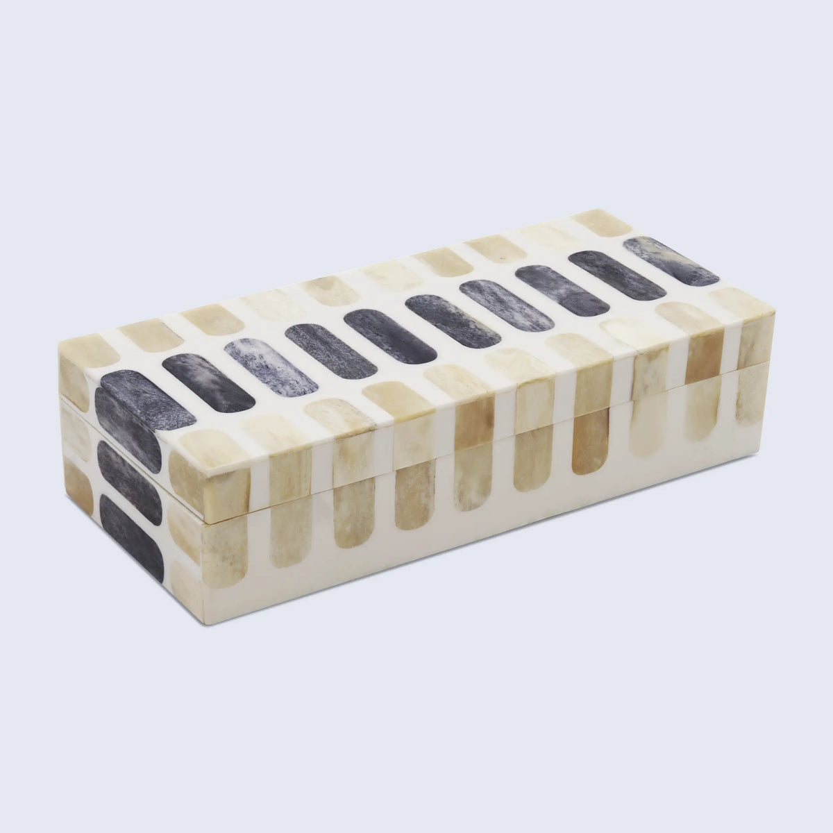 Patisserie Caramel Bone & Resin Inlay Storage Box | 7 Sizes