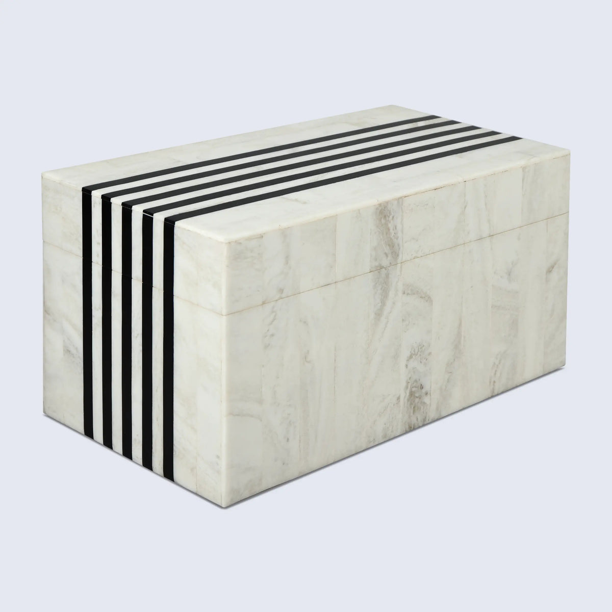 Mono Sprint Black & White Resin Inlay Storage Box | 7 Sizes