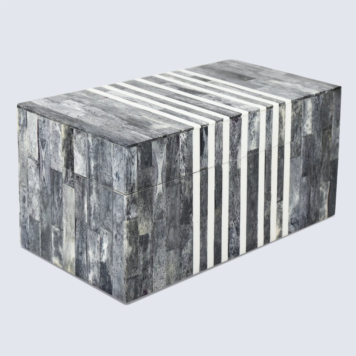Patisserie Café Grey Bone & Resin Inlay Storage Box | 7 Sizes