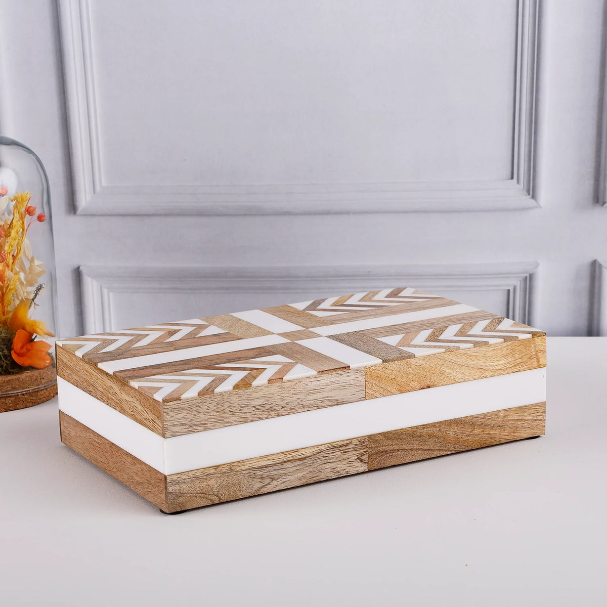 Patisserie Adorn Resin & Wood Inlay Storage Box | 7 Sizes