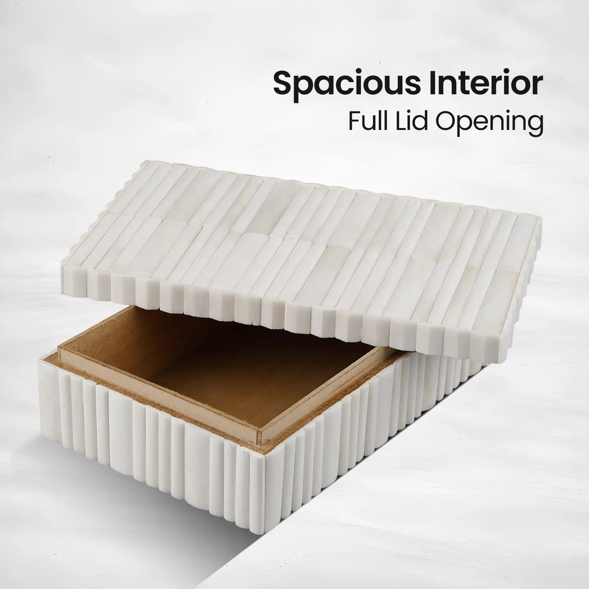 Ivory Stem Bone Inlay Storage Box | 7 Sizes
