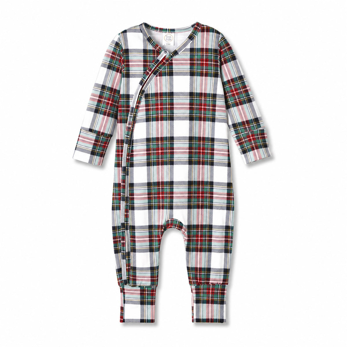 Christmas Plaid Family Matching Bamboo Pajamas – Kids Sets, Adult Pants & Baby Romper