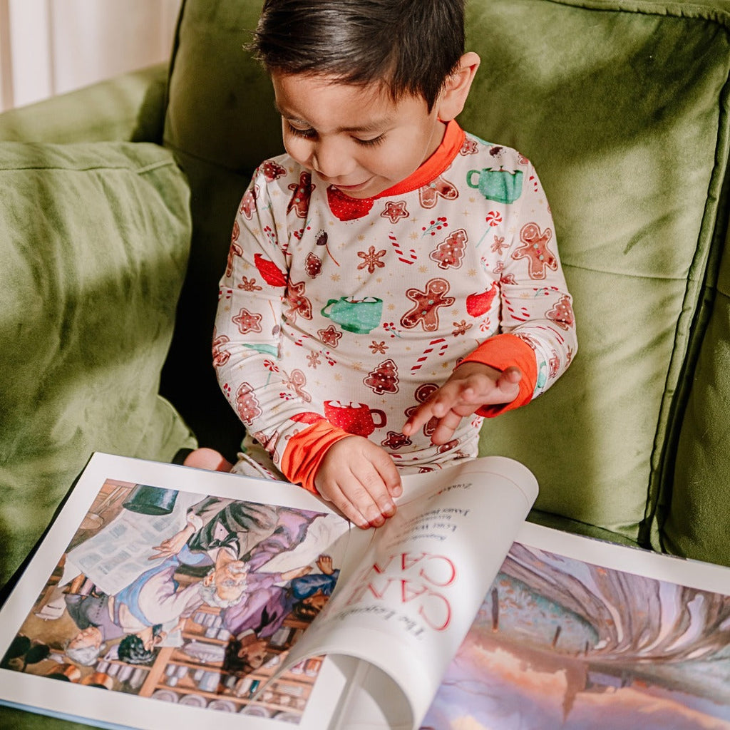 Kids Gingerbread Christmas Bamboo Pajamas – Cookie Cuddles