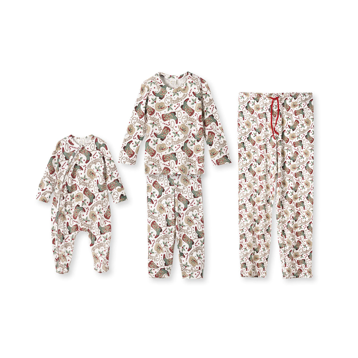 Western Christmas Family Matching Bamboo Pajamas