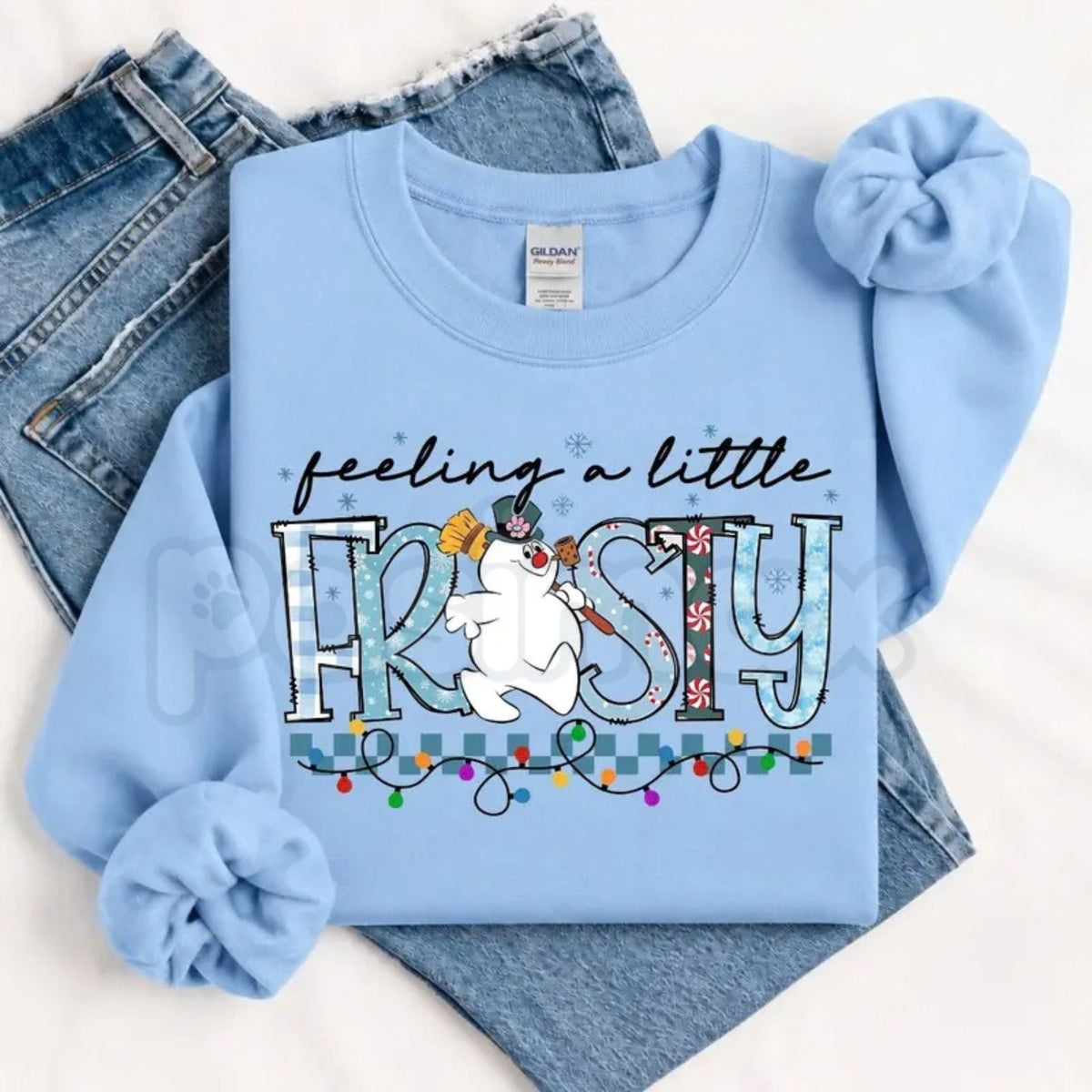 Feeling A Little Frosty Snowman Christmas Sweatshirt
