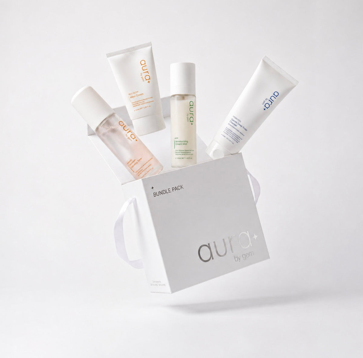 Aura by GEM Core 4 Skincare Bundle – Cleanse, Soothe & Hydrate