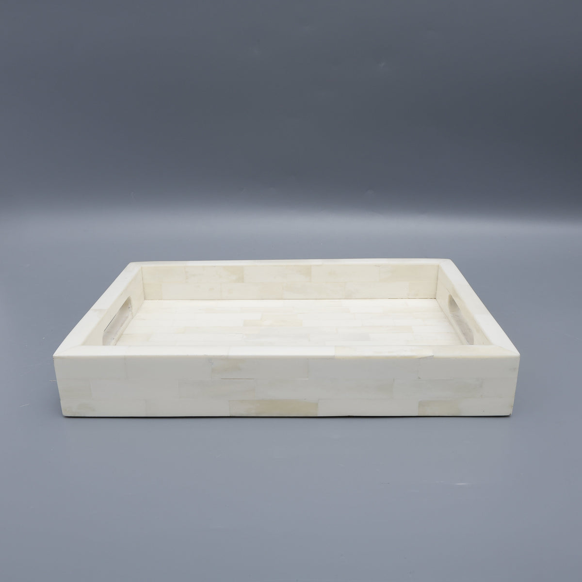 White Bone Inlay Decorative Tray | 11x17 & 12x12