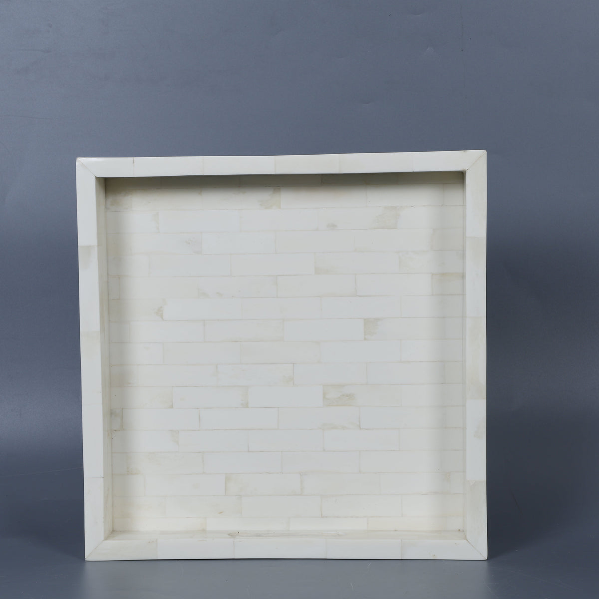 White Bone Inlay Decorative Tray | 11x17 & 12x12