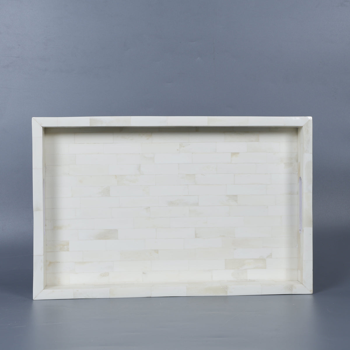 White Bone Inlay Decorative Tray | 11x17 & 12x12
