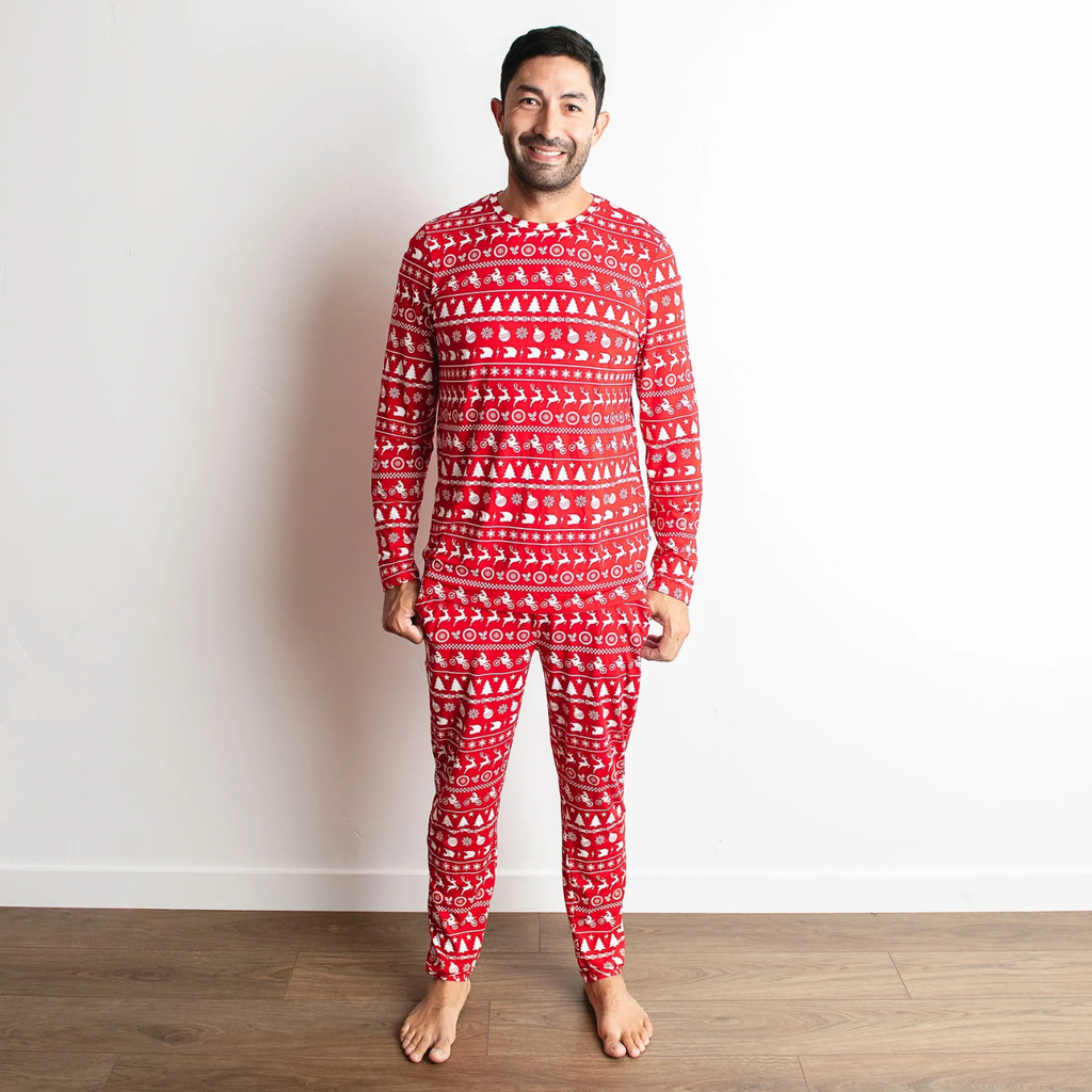 Merry Moto Unisex Bamboo Christmas Pajamas for Adults