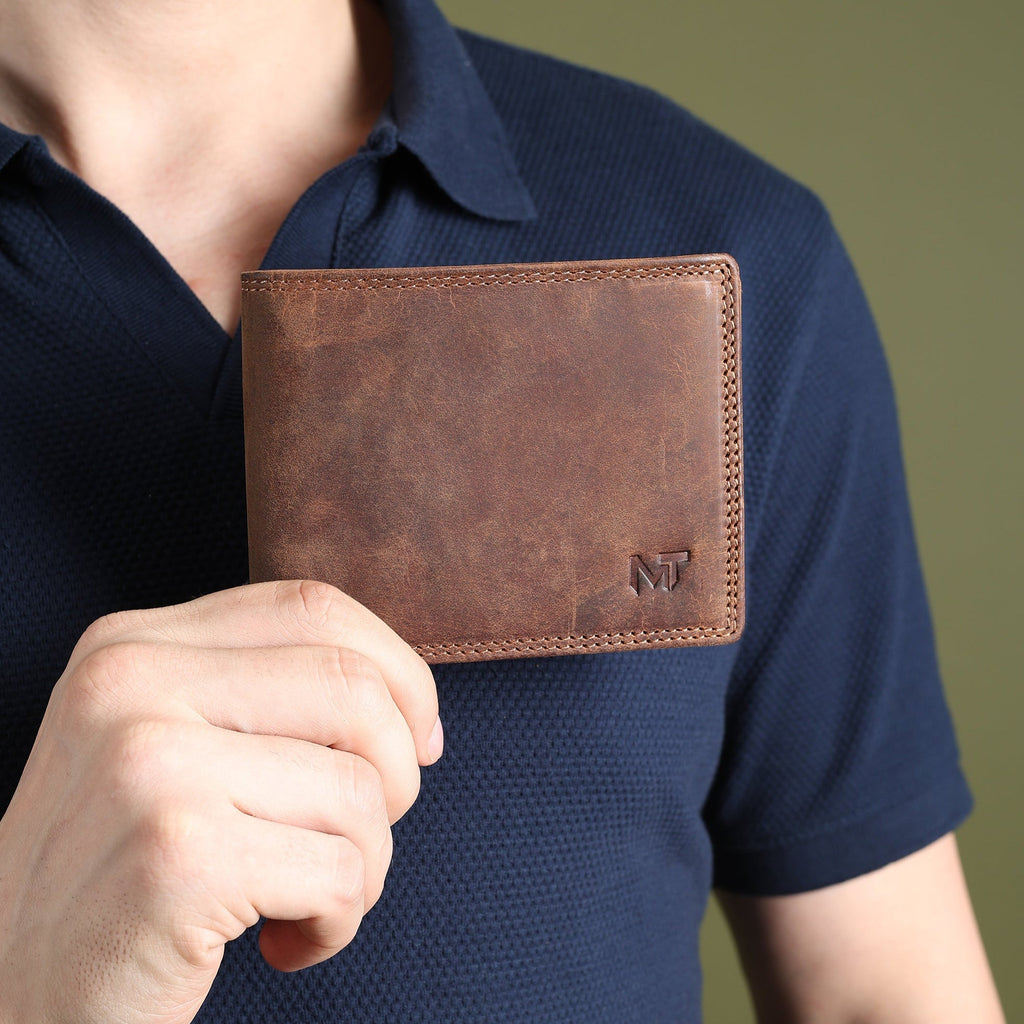 Buffalo Leather Hunter Wallet for Men