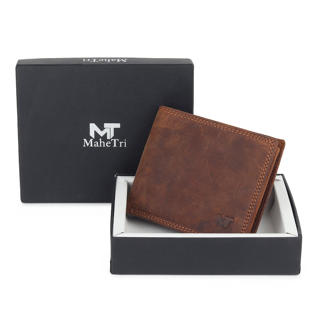 Buffalo Leather Hunter Wallet for Men