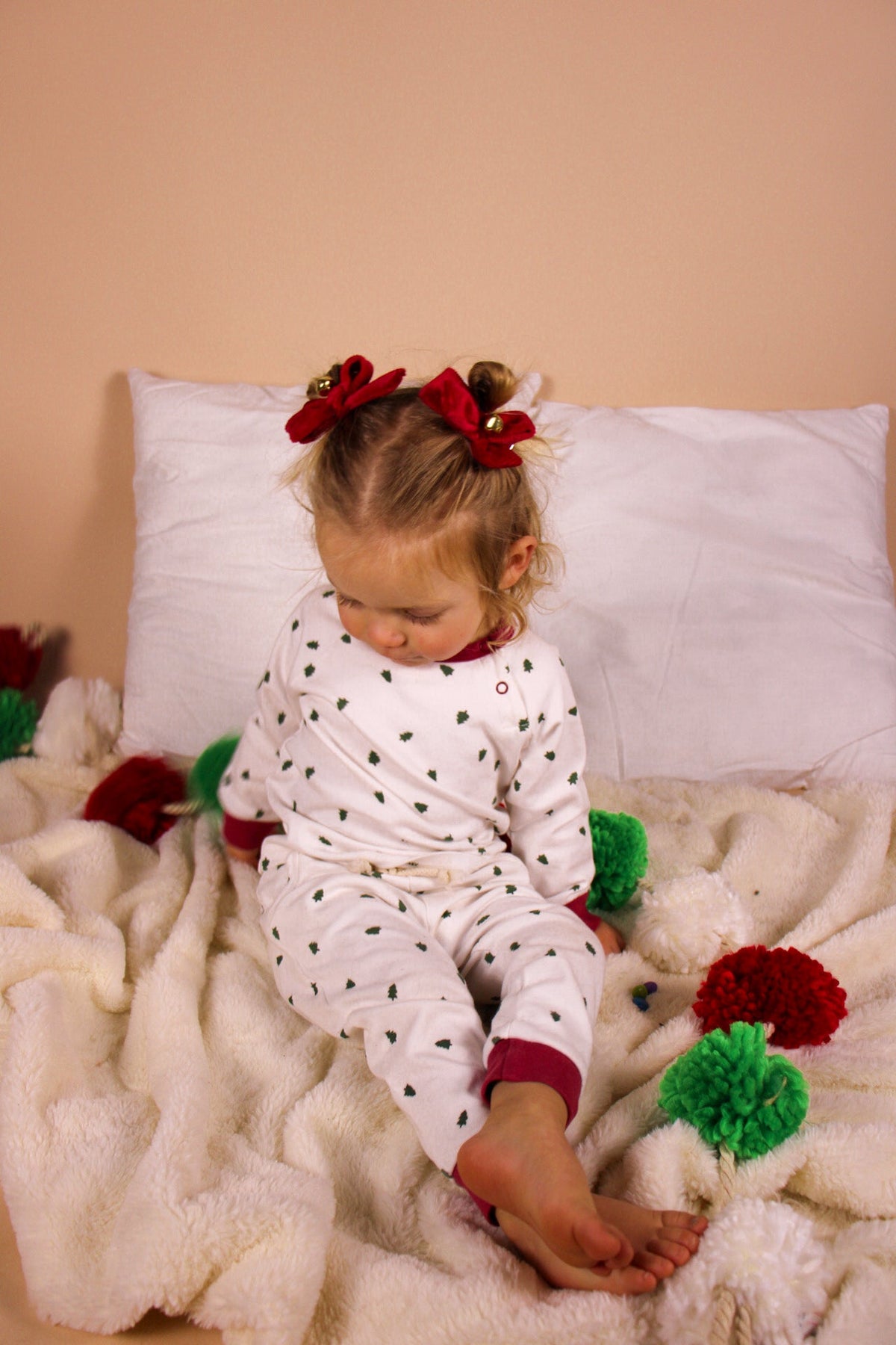 Tiny Trees Christmas Organic Cotton Baby Pajama Set