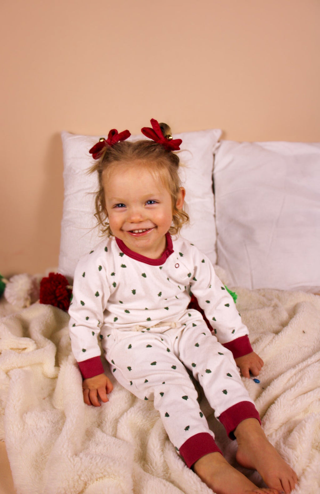 Tiny Trees Christmas Organic Cotton Baby Pajama Set