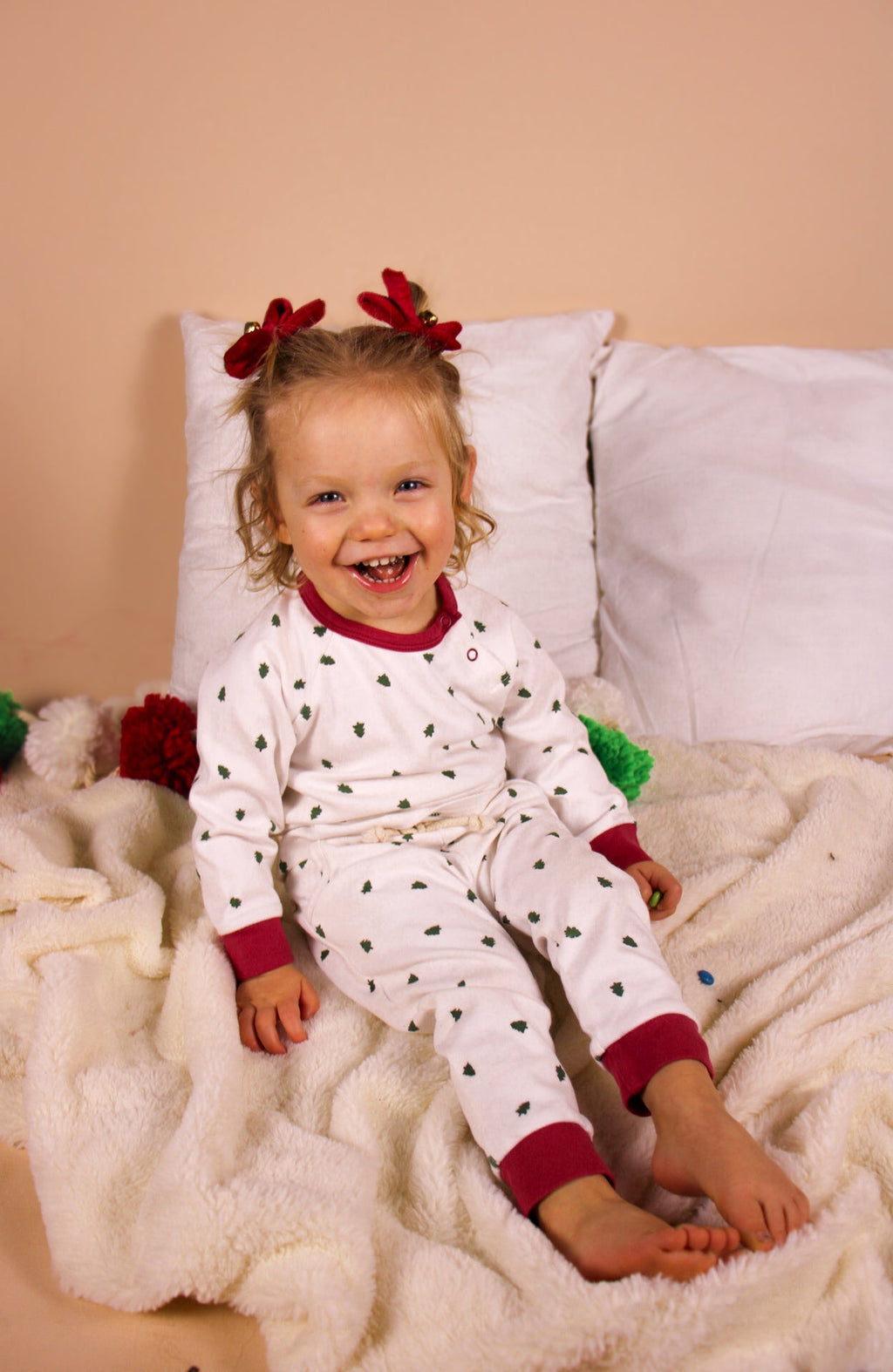 Tiny Trees Christmas Organic Cotton Baby Pajama Set