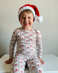 Kids' Vintage Santa Bamboo Christmas Pajama Set