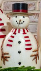 Metal Snowman with Hat – 4 Sizes