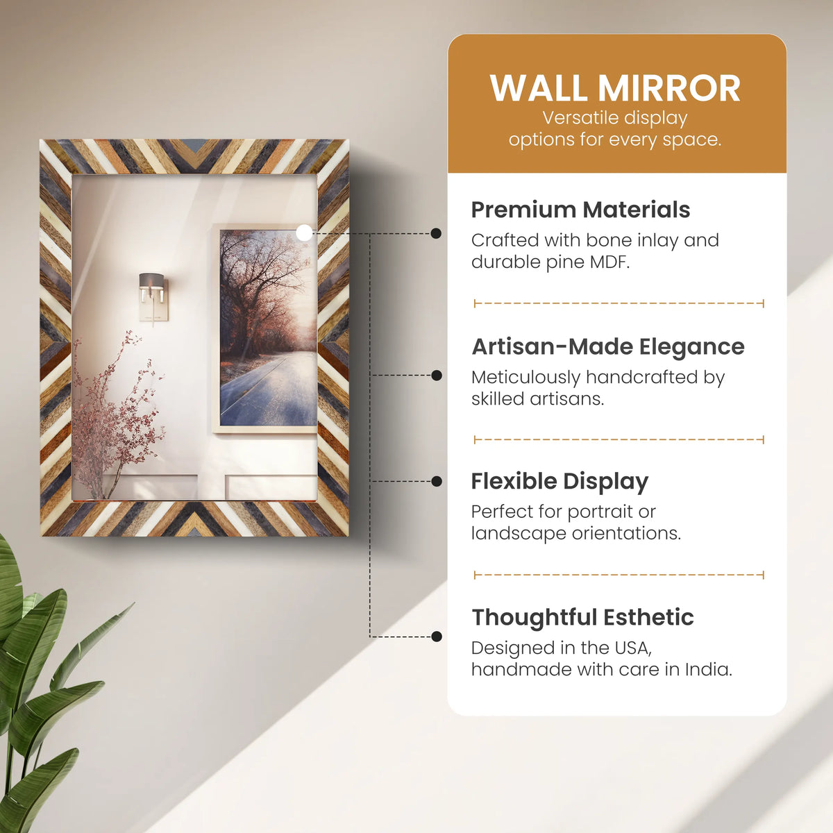Hypno Daze Inlay Wall Mirror | 18x24 | Made to Order