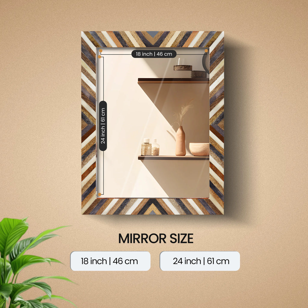 Hypno Daze Inlay Wall Mirror | 18x24 | Made to Order
