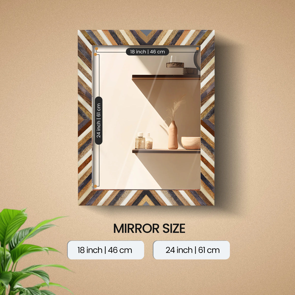 Hypno Daze Inlay Wall Mirror | 18x24 | Made to Order