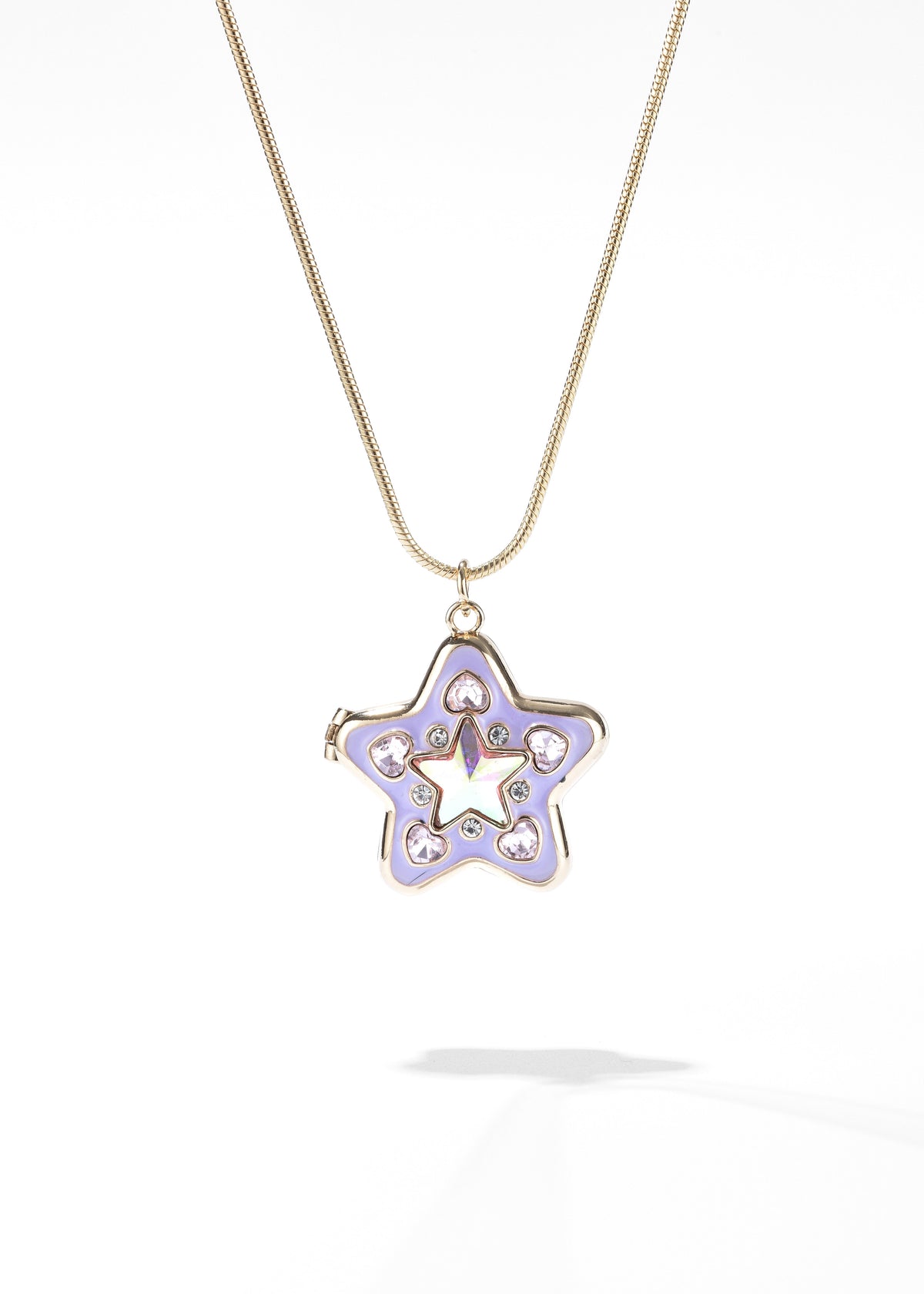 Gold Heart Locket Necklace