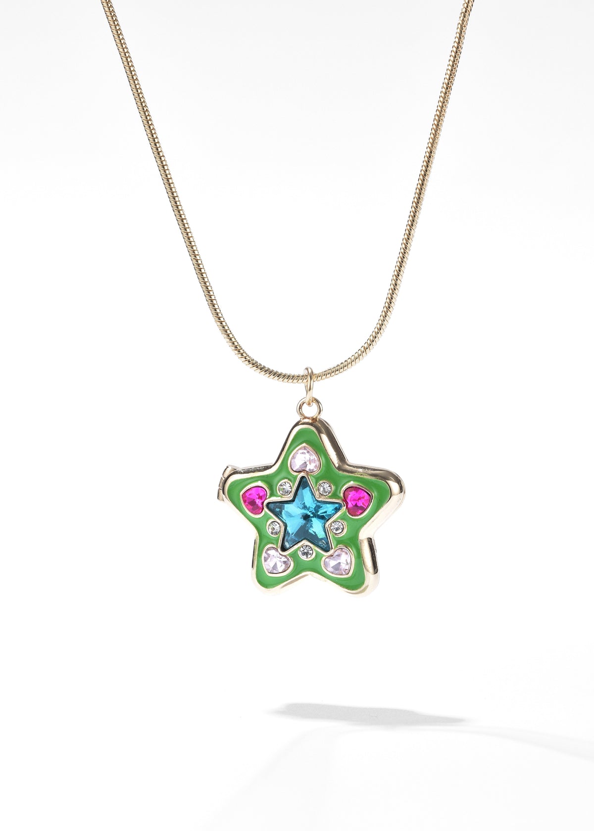 Gold Heart Locket Necklace