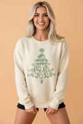 Merry Christmas and Happy New Year embroidered sweatshirt