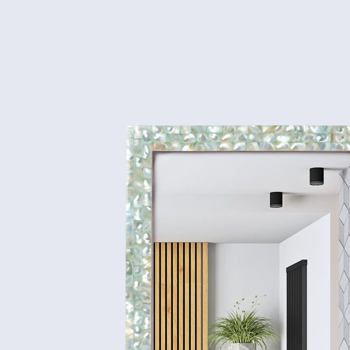 Mother of Pearl Green Wall Mirror | 7 Sizes | Made to Order