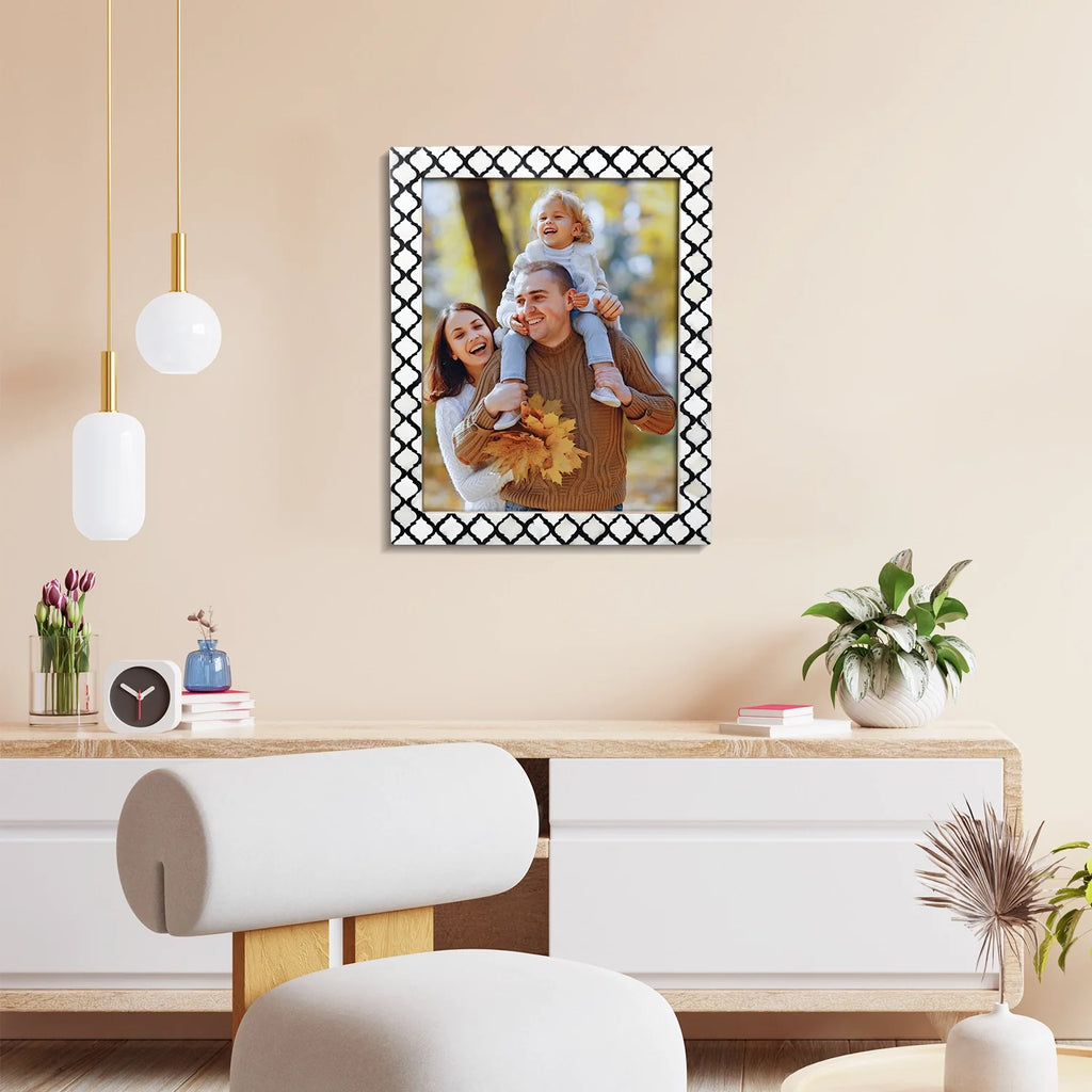 Moroccan Black Bone Inlay Poster Frame | Multiple Sizes