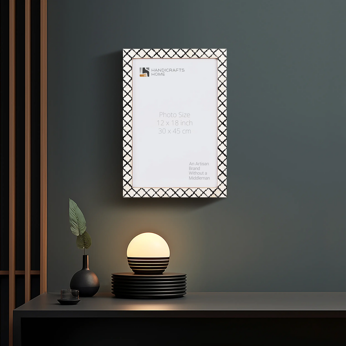 Moroccan Black Bone Inlay Poster Frame | Multiple Sizes