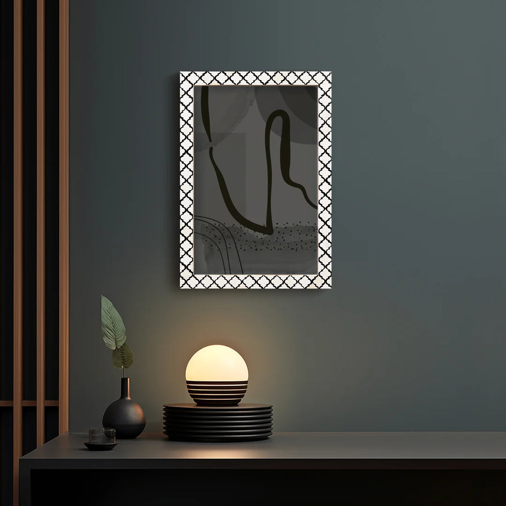 Moroccan Black Bone Inlay Poster Frame | Multiple Sizes