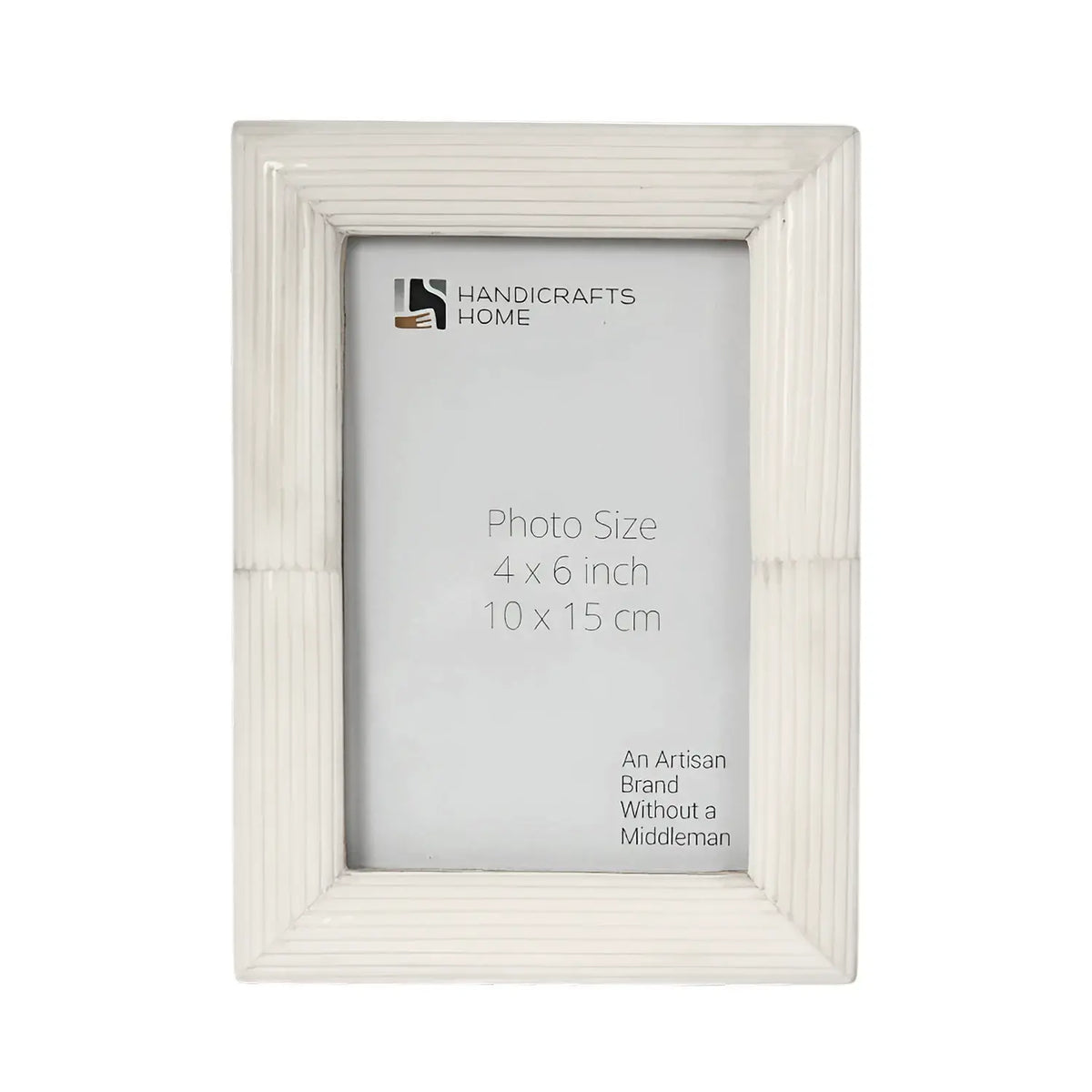 White Carved Bone Inlay Picture Frame | 4x6, 5x7 & 8x10