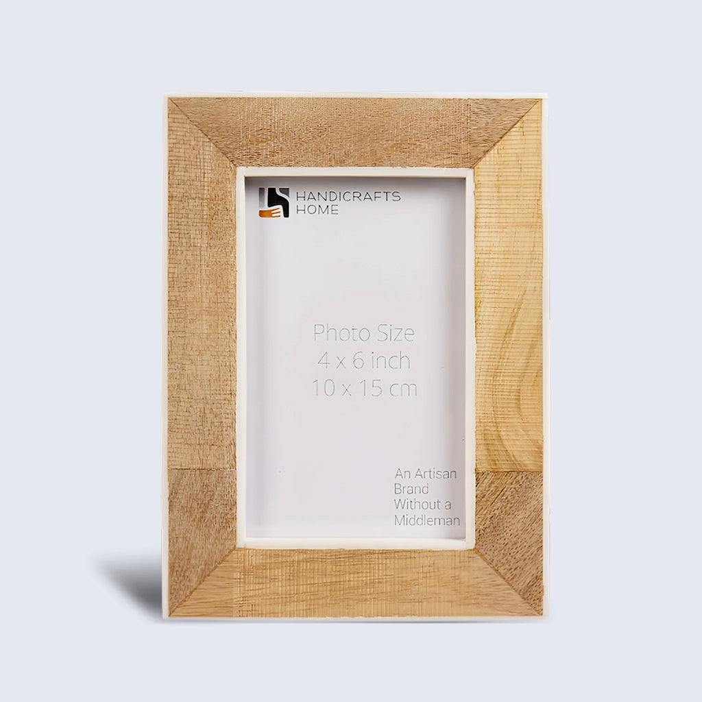 Natural Wood & Resin Inlay Picture Frame | 4x6 & 5x7