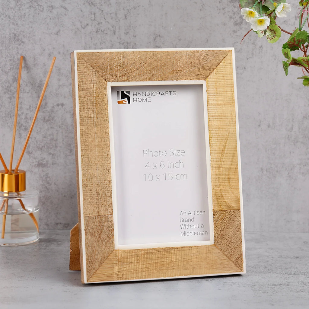 Natural Wood & Resin Inlay Picture Frame | 4x6 & 5x7