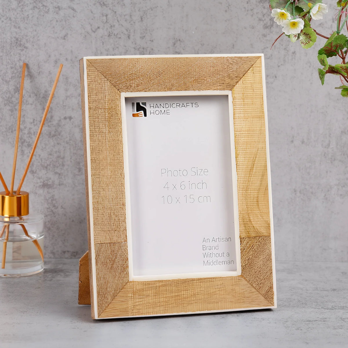 Natural Wood & Resin Inlay Picture Frame | 4x6 & 5x7