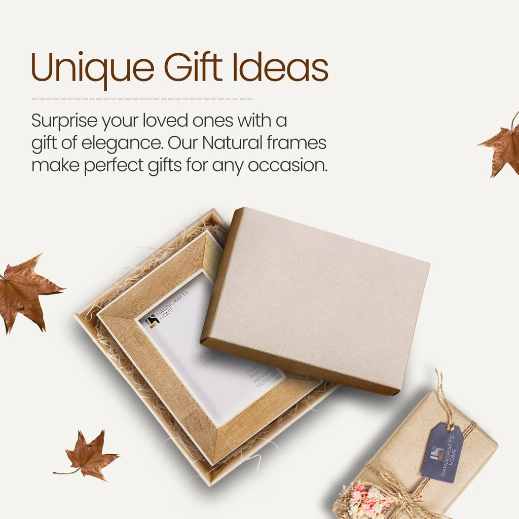 Natural Wood & Resin Inlay Picture Frame | 4x6 & 5x7
