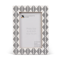 Black & White Diamond Arts Resin Inlay Picture Frame | 4x6 & 5x7