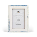 Cosmo White & Blue Resin Inlay Picture Frame | 4x6 & 5x7