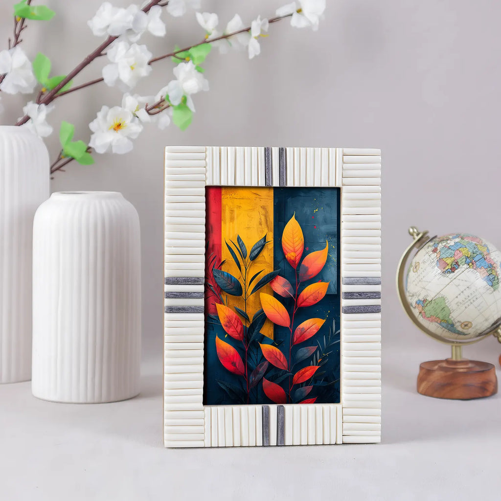 Ivory Ridge Bone Inlay Picture Frame | 4x6 & 5x7