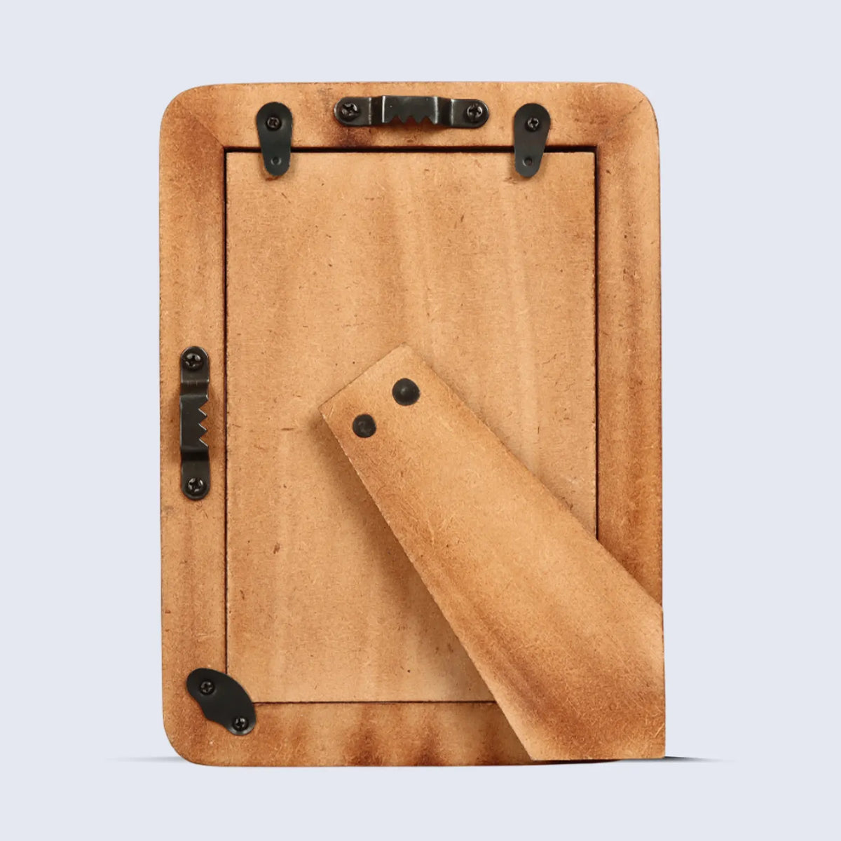 Shagrin Brown Horn Inlay & Brass Picture Frame | 4x6 & 5x7