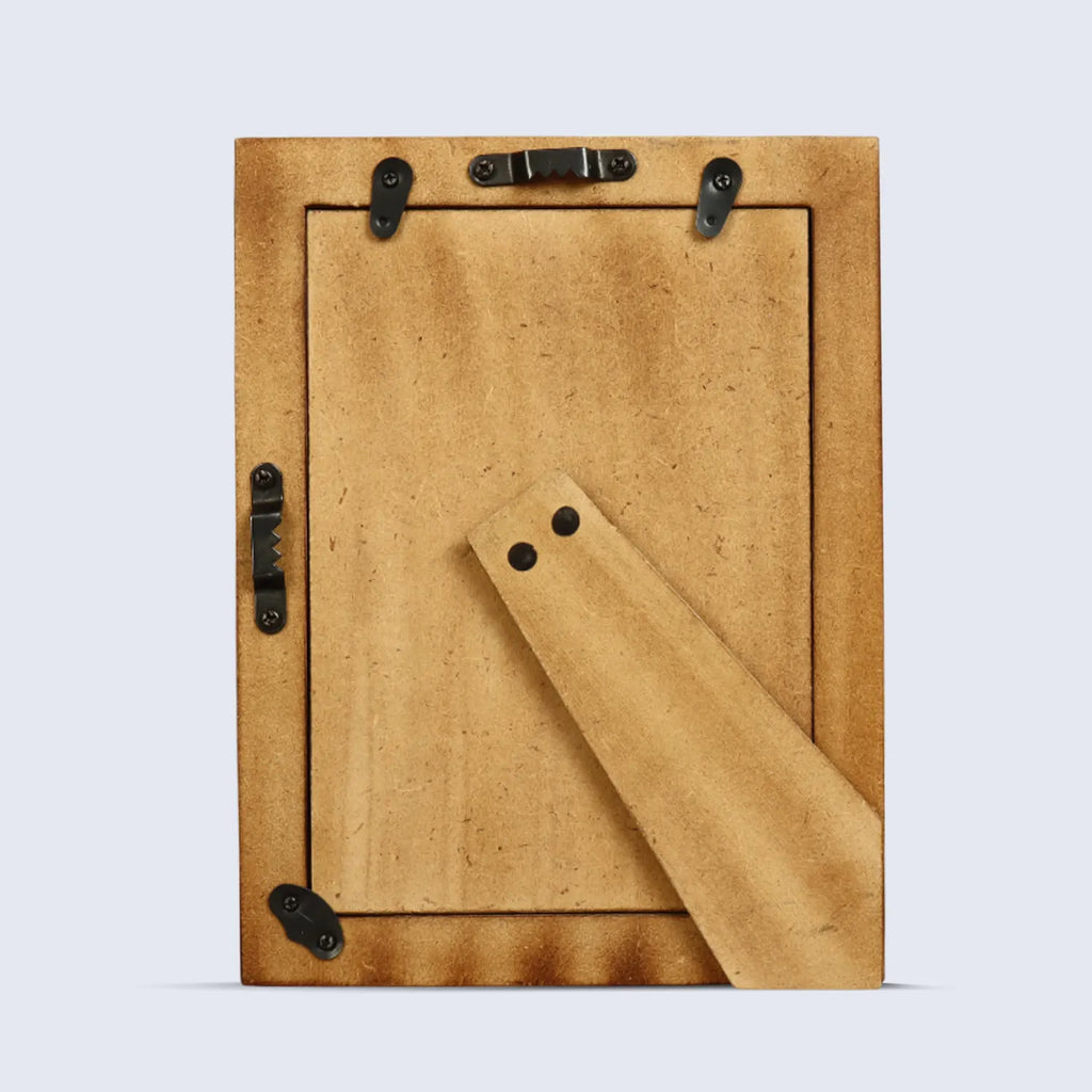 Shagrin Brown Horn & Brass Picture Frame | 4x6 & 5x7