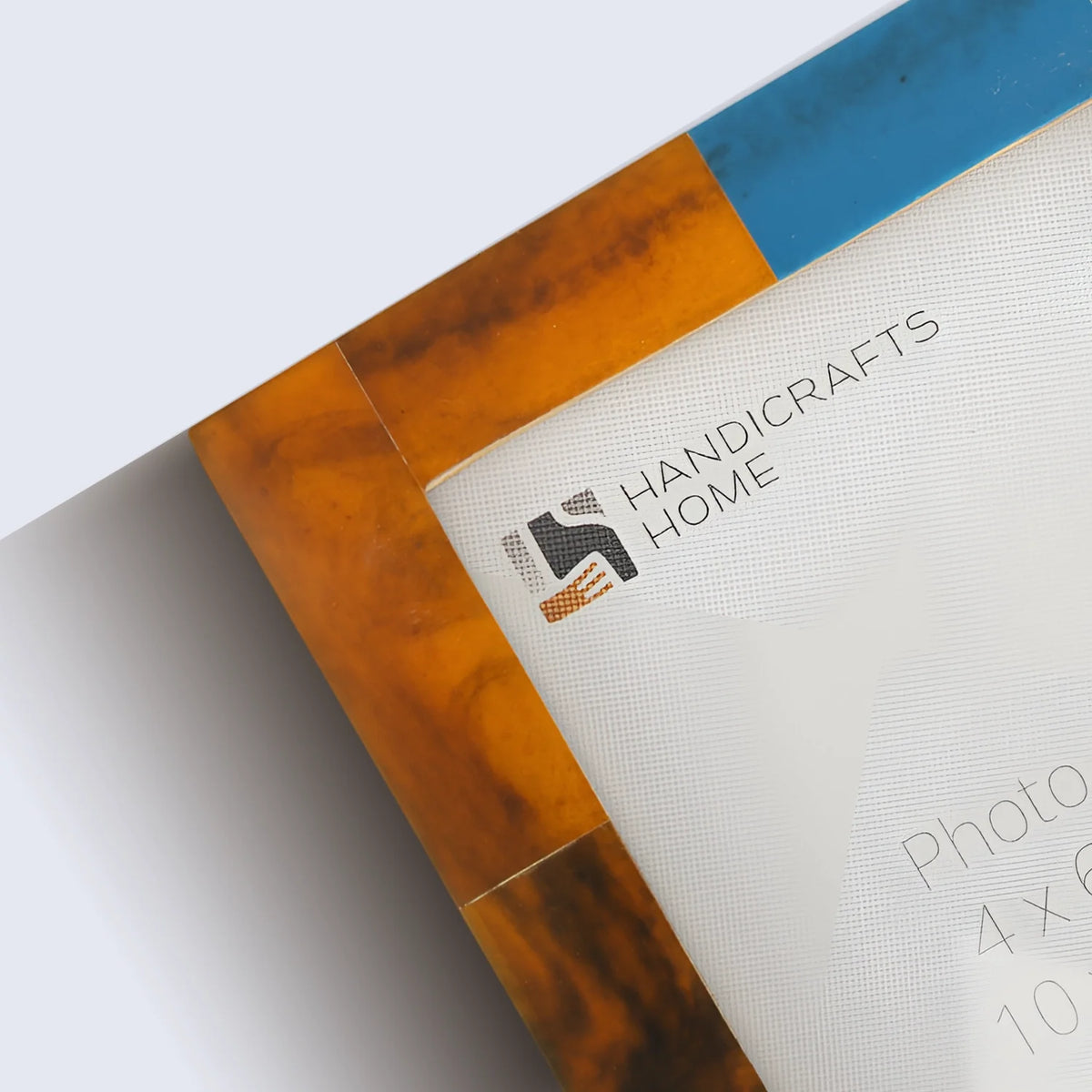 Mondrian Walnut Resin Inlay Picture Frames | Pack of 2 | 3 Sizes