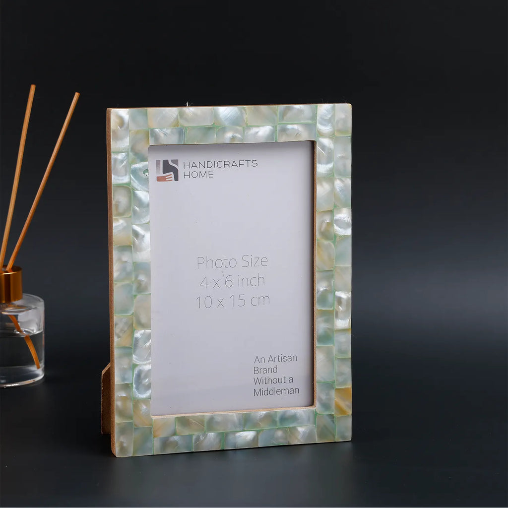 Green Mother of Pearl Inlay Picture Frame | 4x6, 5x7 & 8x10