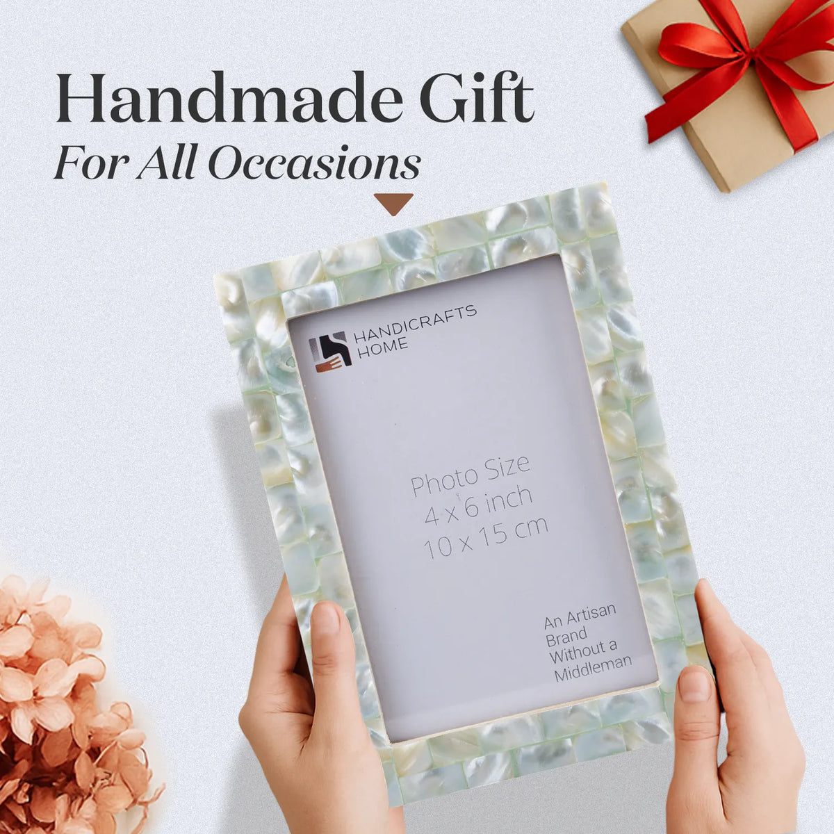Green Mother of Pearl Inlay Picture Frame | 4x6, 5x7 & 8x10