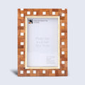 Halo parquet wood inlay picture frame, 4x6, 5x7 and 8x10