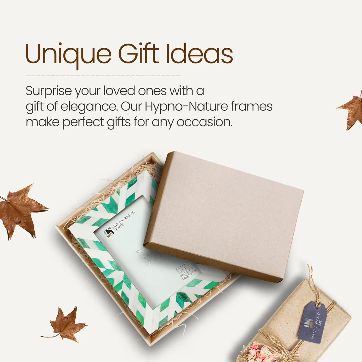 Hypno Nature Green & White Bone Inlay Picture Frame | 4x6, 5x7 & 8x10